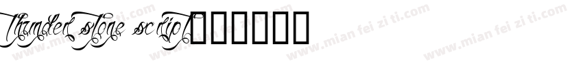 Thunder stone script字体转换